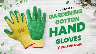 TrustBasket Gardening Cotton Hand Gloves | Multipurpose | Indoor / Outdoor
