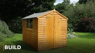 BUILD - 6ft Gable Overlap Apex Garden Shed Installation