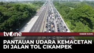 Pantauan Udara, Antrean Kendaraan di Sejumlah Ruas Tol Cikampek | Kabar Siang