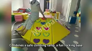 Playground Equipment Kids Crawl Rocking Climber Slide Soft Play for Cafe School Daycare Mall
