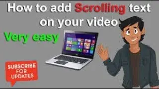 How to make scrolling text video on android