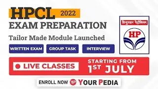 Live classes for HPCL Tailor made module from 1 July | HPCL Exam preparation with YourPedia