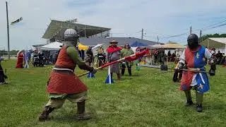 Viscount Kith vs Count Seto | SCA Heavy Fight at Midrealm Spring Crown Tourney 2023