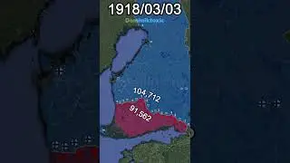 Finnish Civil War (1918) *Every Day with Units* #shorts #animation #map