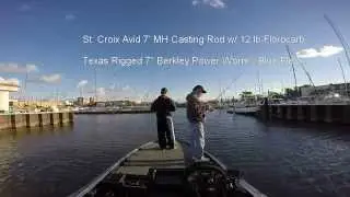 Ohio Bass Fishing with Edgar VanHoose - Black River 9/20/15