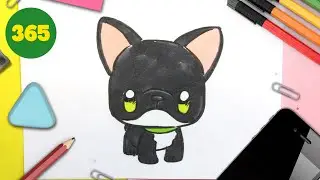 How to Draw a Cute Kawaii French Bulldog &ndash; Easy Step-by-Step Tutorial