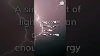 How much energy does a single bolt of lightning have?