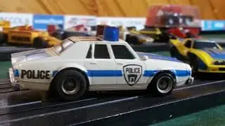 AFX Slot Car Police Pack AFX AURORA