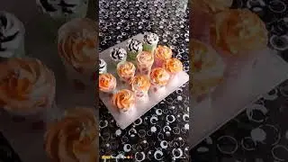 #chocolatecake #mango #cupcake #beautiful #flowers design #youtubeshorts #video