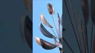 Whitaker Wind Sculpture Agave in Copper and Stainless Steel