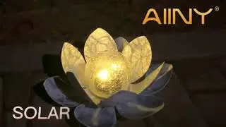 Crackle Globe Lotus Solar Lights: Stunning Outdoor D&eacute;cor (2 Pack)