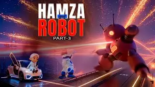 BB Bot Aur Hamza Sath Part 03 | Hamza and Robot | Hamza AI Cartoon Series | Kids Madani Channel
