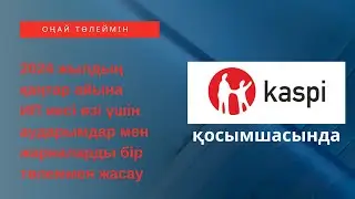 Платежи ИП сам себе за январь 2024 год НА КАЗАХСКОМ