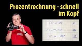 Prozentrechnung - schnell und sicher im Kopf - mit glatten Zahlen | Lehrerschmidt