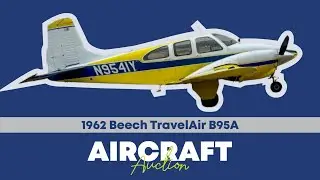 1962 Beech TravelAir B95A // NO RESERVE AUCTION // N9541Y ** Online Starts October 01, 2025