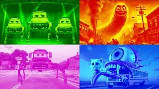 🎶 Tiles Hop EDM Rush LIGHTNING McQUEN🆚TRAIN EATER🆚 LIGHTNING McQUEN METR🆚MONSTER SHOOL BUS#tileshop