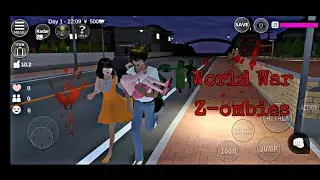 World War Z-ombies | Sakura School Simulator | ElliesWorld