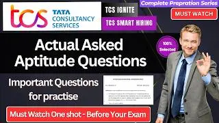 🔥TCS Smart & Ignite Last Minute One Shot Aptitude Practise | Revise Quants + Numerical Ability