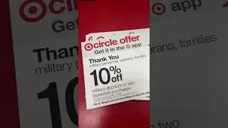 Military Discount! #targetdeals #targetstore #militarydiscount #targetsale