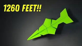 How to make a paper airplane that flies far, reaching 1,260 feet