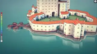 Townscaper ASMR Gameplay: Building Sister Castles & Lush Gardens | Dreamy Cityscape Design