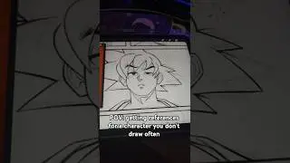 art reference = 100 tabs open (⁠+⁠_⁠+⁠) #art #artmeme #sketch #WIP #goku #drawing #digitalart
