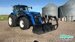 2022 New Holland T6 160 with 855LA Loader and Bucket with Grapple   MFWD&nbsp; #11105 BP