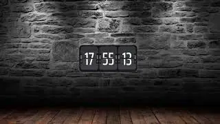 Flip Clock Stone Wall