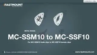 How to install Fastmount Stainless Steel Clips: MC-SSM10B to MC-SSF10B