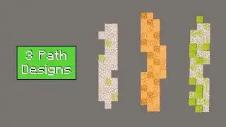 Minecraft: 3 Path Designs | Tutorial
