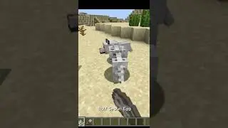 Skeleton Wolf in Minecraft With You #shorts