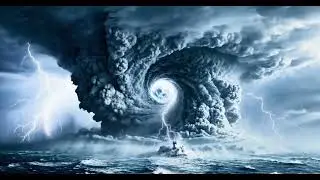 EXTREME CYCLONE IN 4K | Realistic Thunder Storm & Hurricane Sounds #cyclone #thunderstorm 