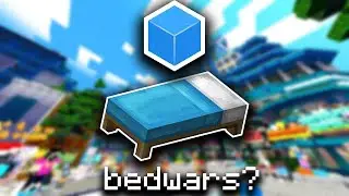 playing minecraft cubecraft bedwars in bedrock with my friend