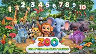 Learn Counting Numbers & Animals | Kids Counting Song | Baby Learning Video