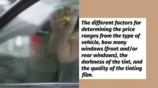 How Much Does Auto Tint Cost