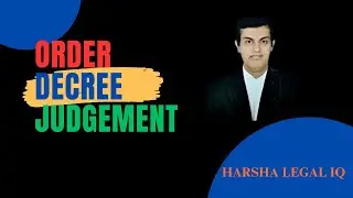 Order Decree Judgement