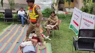 Mock Drill for community Gilgit Baltistan GLOF 2 First Aid training for society