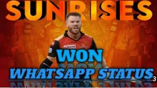 SRH WON WHATSAPP STATUS 🔥 sunrisers Hyderabad win match status|SRH vs kxip match|SRH win status||