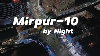 Stunning Night Drone View of Dhaka City -Mirpur 10| Aerial Tour of Dhaka's Lights