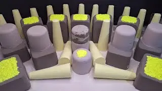 ASMR Baking Soda | Relajante y crujiente textura de arena 🖤💛