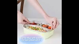 High Quality Bento Boxes Thermo Thermal Insulated Stackable Stainless Steel Lunch Box