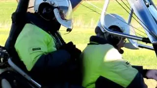 My New Used Trike - My mates first Microlight flight.  Victoria, Australia.