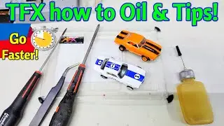 TFX Slot Car OIL it properly & maintain yours! tips to keep yours fast!