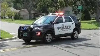 Manchester, CT Police Department Cruiser Responding Code 3