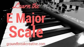 E Major Scale on Keyboard
