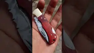 stainless steel Damascus pocket knife