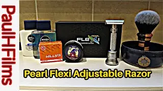 Pearl Flexi Adjustable Razor V.2 | Pearl Man (Coffeeop) Artisan Shaving Soap