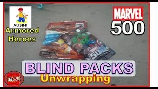 BLIND BAG unwrapping: MARVEL 500 & ARMORED HEROES by Ausini ( LEGO off-brand)