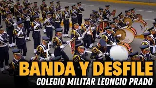 Banda Militar Leoncio Prado y Desfile de Cadetes | Desfile Militar Perú 2025 | Reinas de la Batalla