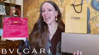 MY FIRST CROC BIRKIN?! 😍 My History with HERMES & BIRTHDAY HAUL | BVLGARI, FENDI & KWANPEN 🔥